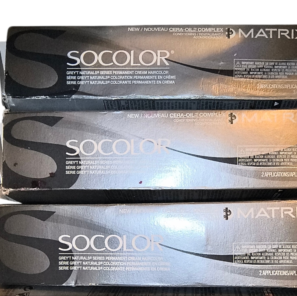 Matrix SOCOLOR Hair Color Boxes - Metallic Silver/Gray